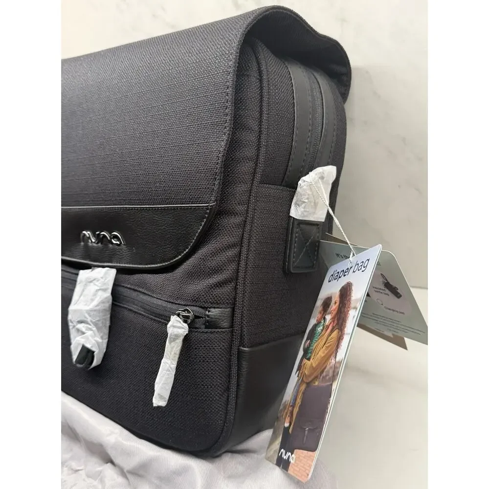 Nuna Diaper Bag – Sleek, Versatile Luxury Baby Travel Bag (New in Box) Caviar